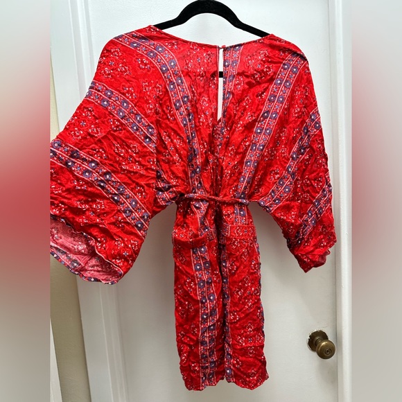 Vestique red patterned romper - worn only once! - Picture 3 of 4